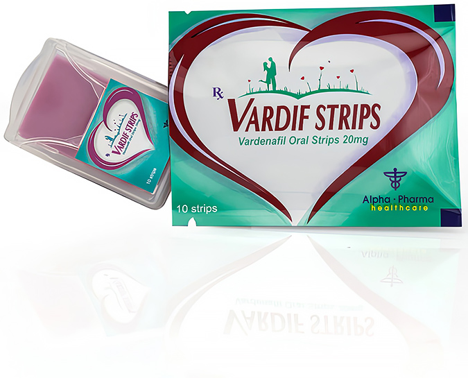 Vardif Vardenafil HCL 20mg Strips Alpha Pharma Vardif Vardenafil HCL 20mg Strips Alpha Pharma
